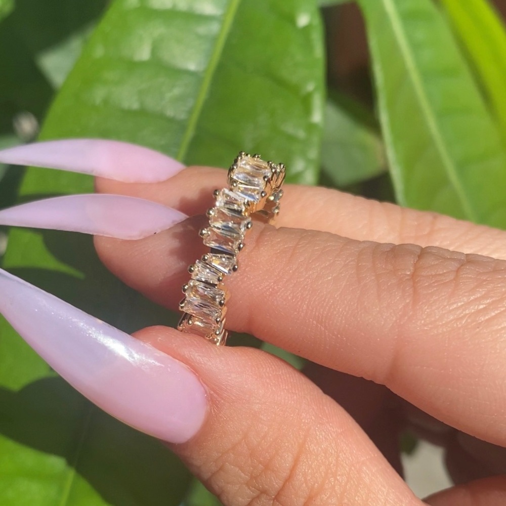 18K GOLD PLATED ETERNITY BAND